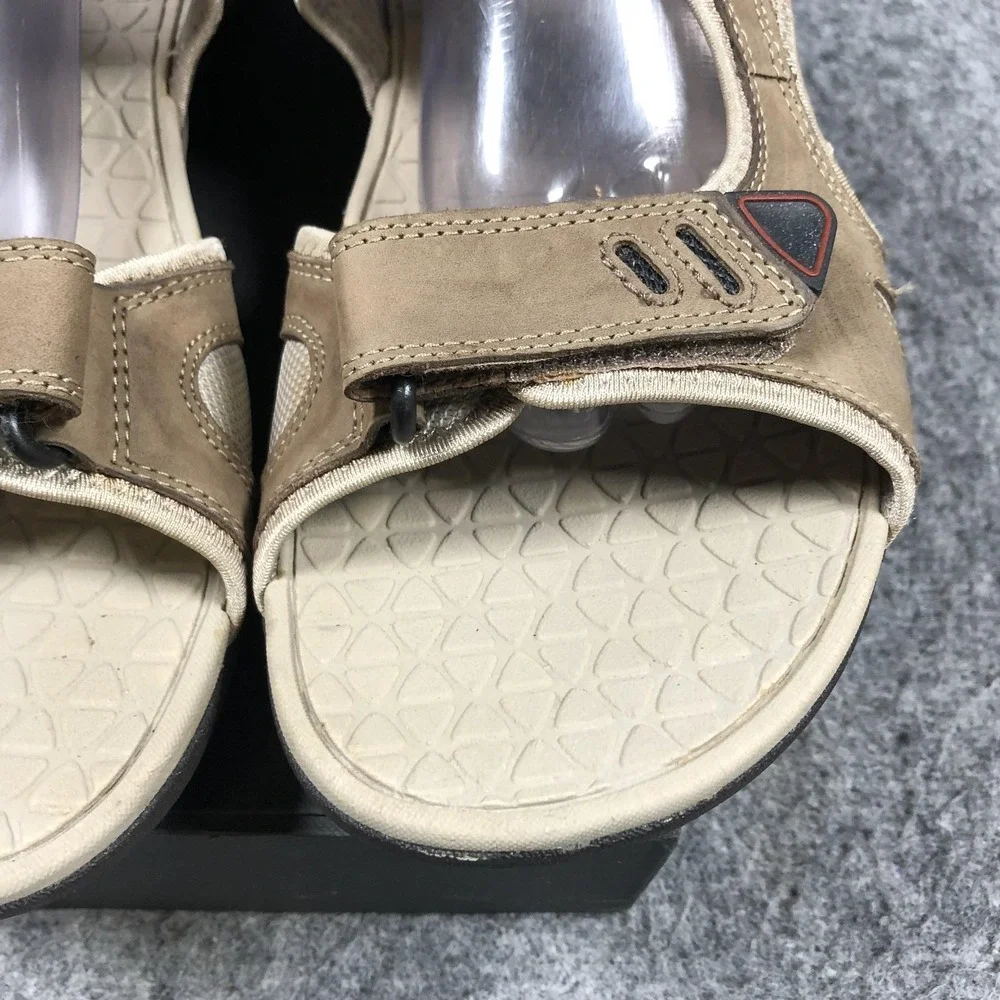 Clarks WaveWalk Sandals Mens 12 Tan Suede Adjustable Sport Water Friendly